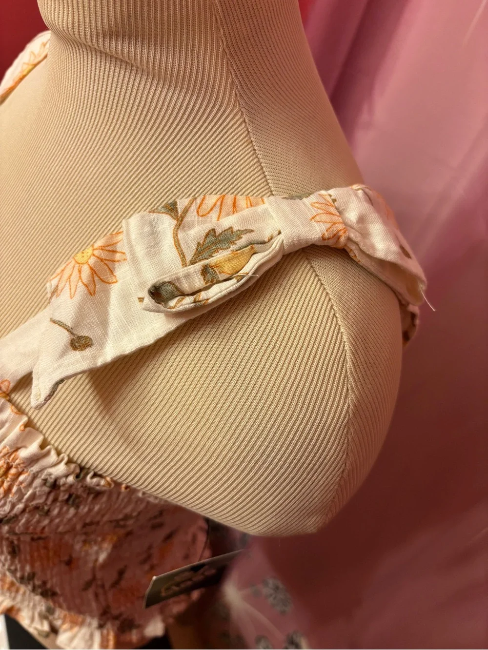 Off-White smocked camisole